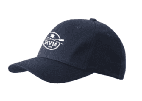 Kappe Dunkelblaue Baseballmütze mit weißem RVM-Logo und Jahr 1988 auf der Vorderseite.